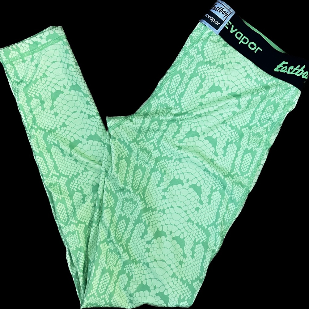 Eastboy leggings bright green snakeskin
